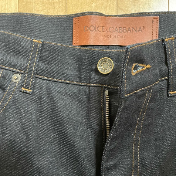 Dolce & Gabbana Dark Denim Straight Leg Jeans. Size 12. EUC - Picture 3 of 7